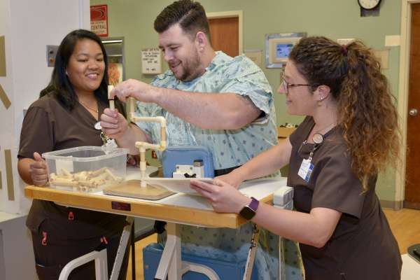 Patient working with Occupational therapists