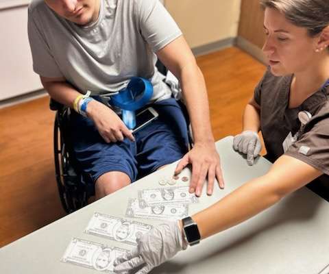 Patient in Speech Therapy