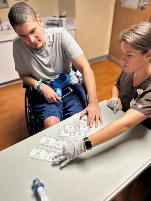 Patient in Speech Therapy